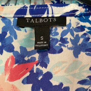 Talbots Vibrant Floral Blouse